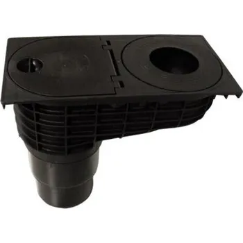 Kanalizační potrubí Hl lapač střešních splavenin DN 125/110, spodní, PP, černá