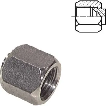 Instalatérský materiál TS Krycí víčko UN 1 5/8"-12, PN140, nerez