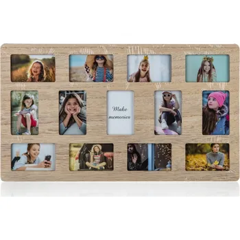 Rám na obraz Home Decor Fotorámeček na 13 fotografií Teenager, 30 x 20 cm, hnědá