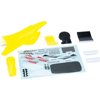 RC náhradní díl GM RACING Karoserie a nálepky, žlutý - expresní doprava