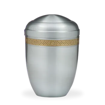 Smuteční dekorace Kovová urna Klasik - Meandr II
