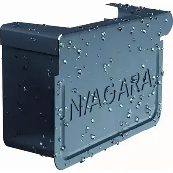 okap SATJAM Niagara Kwadra Žlabové čelo levé 125 RAL 7016 antracit