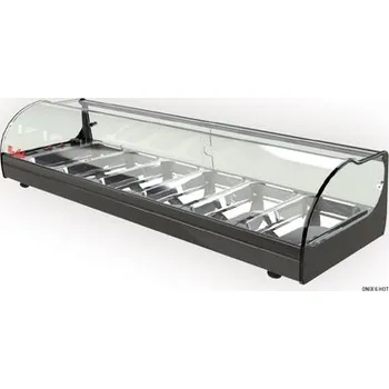 Stolní vyhřívaná vitrína • ONIX 6 HOT černá