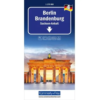 Berlin Brandenburg Nr. 04 Regionalkarte Deutschland 1:275 000 - Hallwag Kümmerly+Frey AG