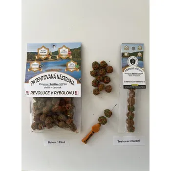 Boilies Patented Baits plovoucí boilie Ježek Sušený chili + česnek Velikost: testovací balení