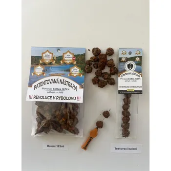Boilies Patented Baits plovoucí boilie Ježek Oliheň + chilli 125 ml Velikost: testovací balení