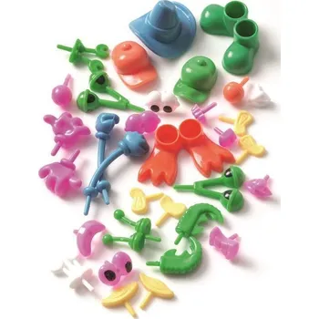 Figurka Plastové figurky/doplňky do modelíny Creall - 128 ks