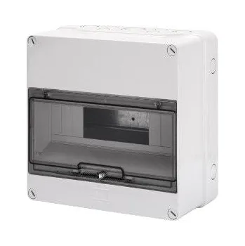Rozvaděč GEWISS GW40005 Rozvodnice 40 CD na omítku, 12M, IP55, šedá, s dvířky