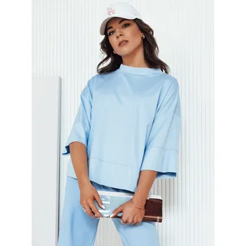 Dámské tričko Dámská halenka DSTREET CHARMA SVĚTLE MODRÁ unisize
