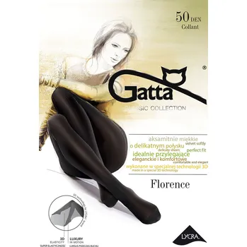 Dámská móda Silonkové punčocháče Gatta FLorence 50 Barva: Černá, Velikost: 3-M