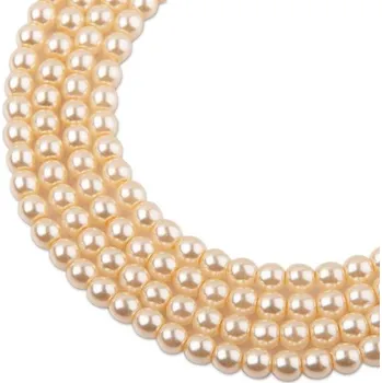 Korálek Manumi české voskové perle 4 mm krémové