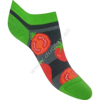 Dámské ponožky SKARPOL Vzorované ponožky Skarpol-081-paradajka Barva: sivá, Velikost: 42-44(27-28)