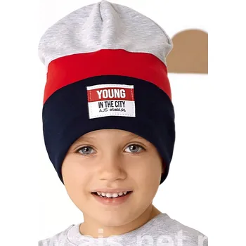 Čepice AJS Čepice AJS-46-173 Barva: A-červená, Velikost: 48-50