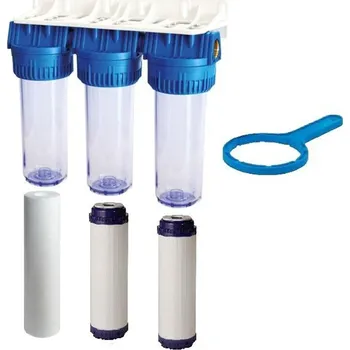 Ochranný vodní filtr Trojitá filtrace 10"x2,5" 5+uhlí+uhlí Připojení: 1"