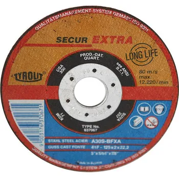 Řezný kotouč Brusivo nezařazené Kotouč řezný pr.125x2x22,2 ocel SW - OS-BR10082