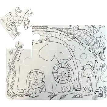 Kresba Funny Mat Puzzle FUNNY MAT - Cute Friends + pastelky zdarma 489832