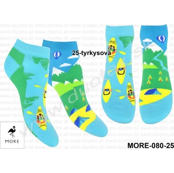 Pánské ponožky MORE Pánské ponožky More-080-25 Barva: 25-tyrkysová, Velikost: 43-46(29-30)