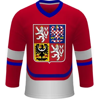 Hokejový dres Fansport ADH108 hokejový dres ČR červený