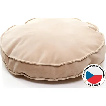 Ekomazlíček Pelíšek pro kočky PILLOW Makronka béžový Průměr: 30 cm