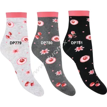 Dámské ponožky STEVEN Vzorované ponožky Steven-099-779 Barva: DP780-tm.sivá, Velikost: 35-37(23-24)