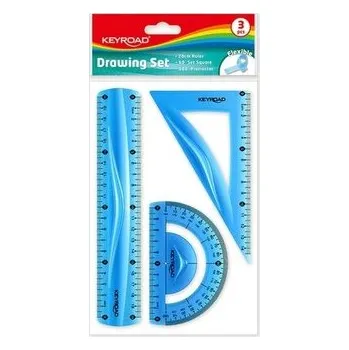 Set školních potřeb Zestaw geometryczny Flexible średni