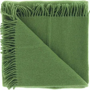 deka Vlněný pléd s třásněmi Yorick ve světlé zelené zelená