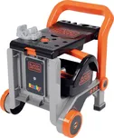 Pracovní dílna skládací na kolečkách Bricolo Devil Workmate 3in1 Black&Decker Smoby s kufříkem a 19 doplňků