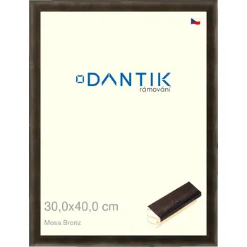 Rám na obraz DANTIK rámeček 30x40 | Mosa bronz (Plexi Čiré) (Vyrobeno s láskou u nás v DANTIKU)