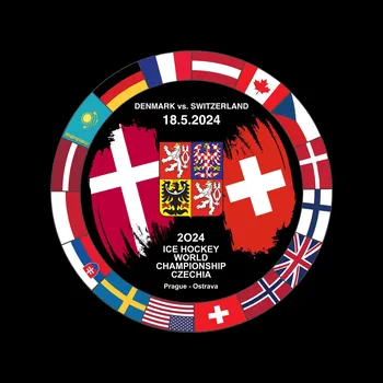 Puk FansArena Puk Ice Hockey World Championship Czechia MS 2024 Dueling 18.5.2024 Denmark vs. Switzerland