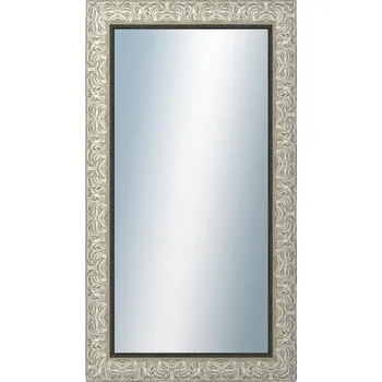 Zrcadlo DANTIK - Zarámované zrcadlo - rozměr s rámem cca 50x90 cm z lišty PRAHA stříbrná (2751)