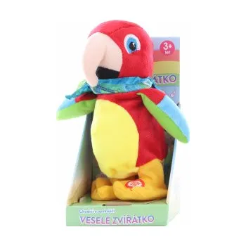plyšák Papoušek opakující a chodící