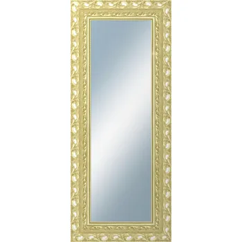 Zrcadlo DANTIK - Zarámované zrcadlo - rozměr s rámem cca 50x120 cm z lišty ROKOKO zlatá házená (2882)