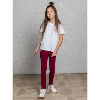 Dívčí legginy Base - bordo 134