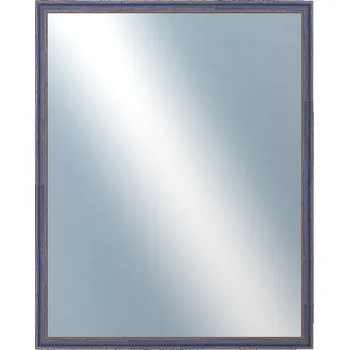 Zrcadlo DANTIK - Zarámované zrcadlo - rozměr s rámem cca 80x100 cm z lišty LYON modrá (2668)