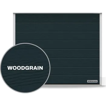 Sekční garážová vrata Hörmann - antracitová šedá (RAL 7016) Pohon: bez pohonu, Rozměr: 250x212 cm