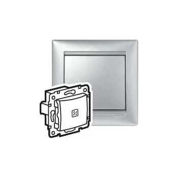 vypínač LEGRAND Spínač VALENA 770203 č.6 podsv.hliník 770203