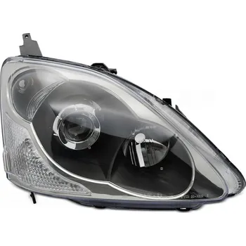 Přední světlomet TUNING-TEC Přední světlo Honda Civic 03-06 HATCHBACK černé, pravé TYC