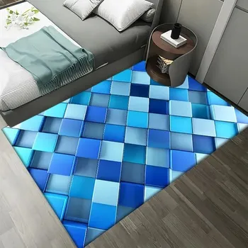 Koberec Barevný geometrický 3D koberec do obývacího pokoje - 8,50 x 80 cm 20 x 23 palců