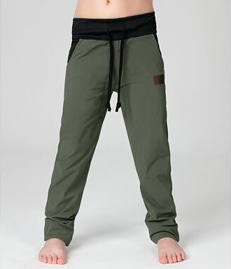 Dětské outdoorové kalhoty Drexiss khaki velikost 116-122