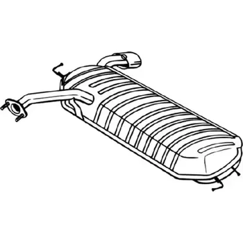Tlumič výfuku BOSAL Zadní tlumič výfuku BS 165-069 + DOPRAVA ZDARMA!