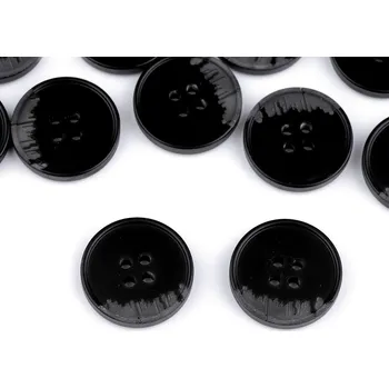 Knoflík Knoflík oblekový velikost 24", 28", 32", 36", 40", barva 9 (36") černá šedá