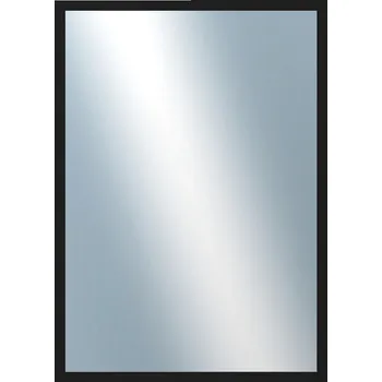 Zrcadlo DANTIK - Zarámované zrcadlo - rozměr s rámem cca 50x70 cm z lišty PERLA černá lesklá vysoká (2548)