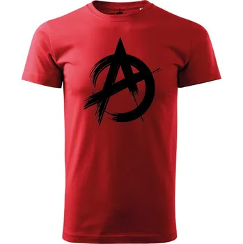 Pánské oblečení STRIKER Tričko Anarchie Barva: Červená, Velikost: XL
