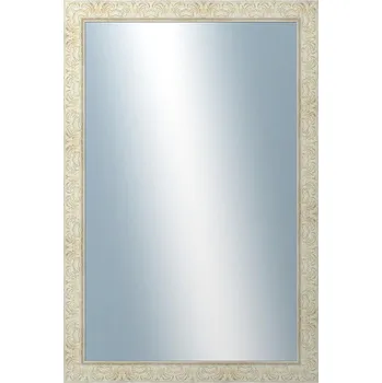 Zrcadlo DANTIK - Zarámované zrcadlo - rozměr s rámem cca 80x120 cm z lišty PRAHA bílá (2930)