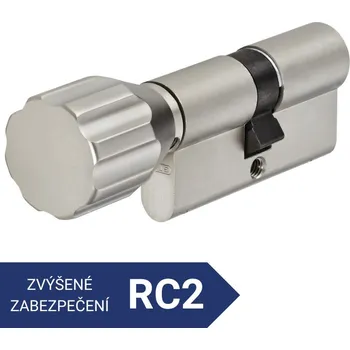 Vložka do dveří Cylindrická vložka ABUS A93N s knoflíkem, 3 klíče Rozměr: 60 + K 30 mm
