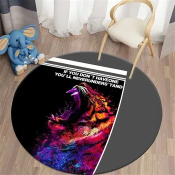 Koberec Kulatý koberec proti skluzu se zvířecím vzorem - 13,40 cm x 40 cm