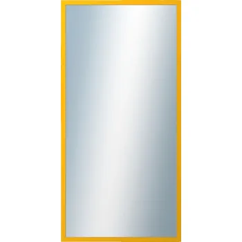 Zrcadlo DANTIK - Zarámované zrcadlo - rozměr s rámem cca 50x100 cm z lišty PERLA žlutá lesklá vysoká (2880)