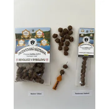 Boilies Patented Baits plovoucí boilie Ježek Monster crab Velikost: testovací balení