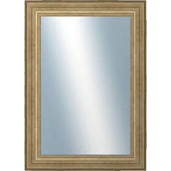 Zrcadlo DANTIK - Zarámované zrcadlo - rozměr s rámem cca 50x70 cm z lišty HRAD stříbrná patina (2823)