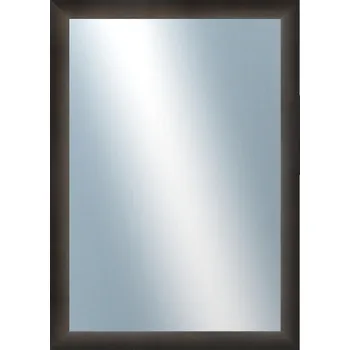 Zrcadlo DANTIK - Zarámované zrcadlo - rozměr s rámem cca 50x70 cm z lišty LEDVINKA tmavě hnědá (1442)